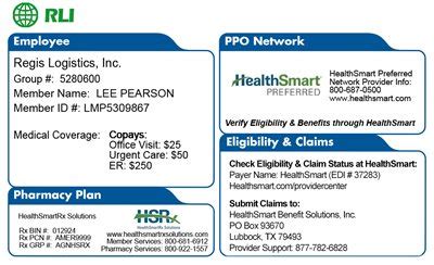 smart insurance cards|smart health 100a id cards.